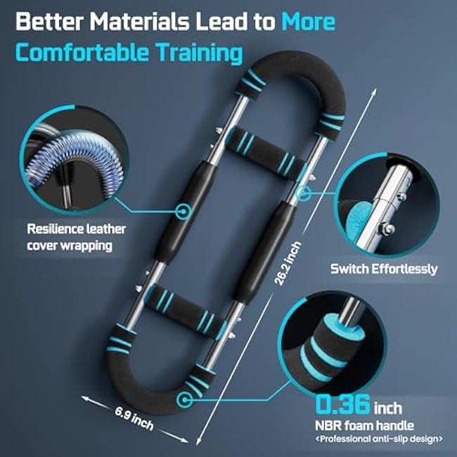 Twister Arm Trainer Workout Equipment - Chest Workout Equipment Arm Trainer Chest Exerciser with Silent Spring 60-110LB Demountable Adjustable Enhancing Upper Body Leg Muscle for Men Women