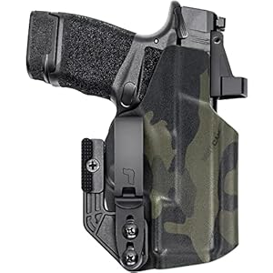 Tulster Oath IWB Holster fits: Springfield Armory Hellcat | Optic Compatible Inside The Waistband Appendix Concealed Carry Kydex Holster