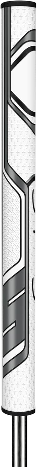 SuperStroke Zenergy TLT Off-Axis Tour 2.0 XL Left Hand Putter Grip, Zero-Torque, Lie-Angle-Balanced to Help Maintain Stability, Control Face Rotation, and Repeat a Smooth,Pendulum-Style Stroke,Silver