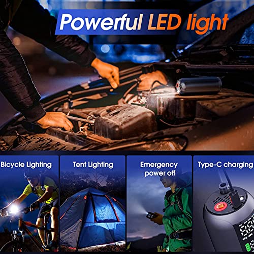 Liltsdrae Bike Pump Mini Tire Inflator Portable Air Compressor 150Psi Cordless Electric Bicycle Air Pump, Auto Shut-Off With Presta And Schrader Valve Smart Electric Pump (4000Mah Battery Cordless) #TOP5