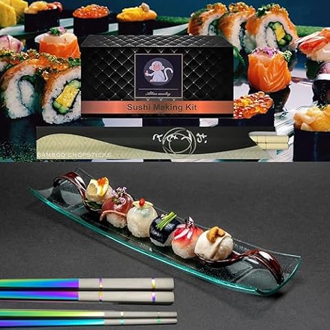 Albino Monkey Ultimate Bundle: Sushi Making Kit and Mix of Reusable & Disposable Chopsticks - Your All-in-One Asian Kitchen Experience Cover