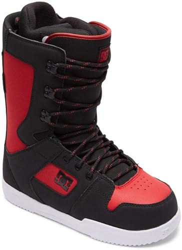 DC Phase Mens Snowboard Boots Black/Red/Black 10