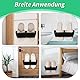 YUFFQOPC 4 Stück Schuhhalter Wand Wohnmobil,Schuhorganizer Camping mit Selbstklebend und Bohren,schuhhalter wandmontage Schwarz für Wohnmobil,Camping,Badezimmer,Wohnzimmer
