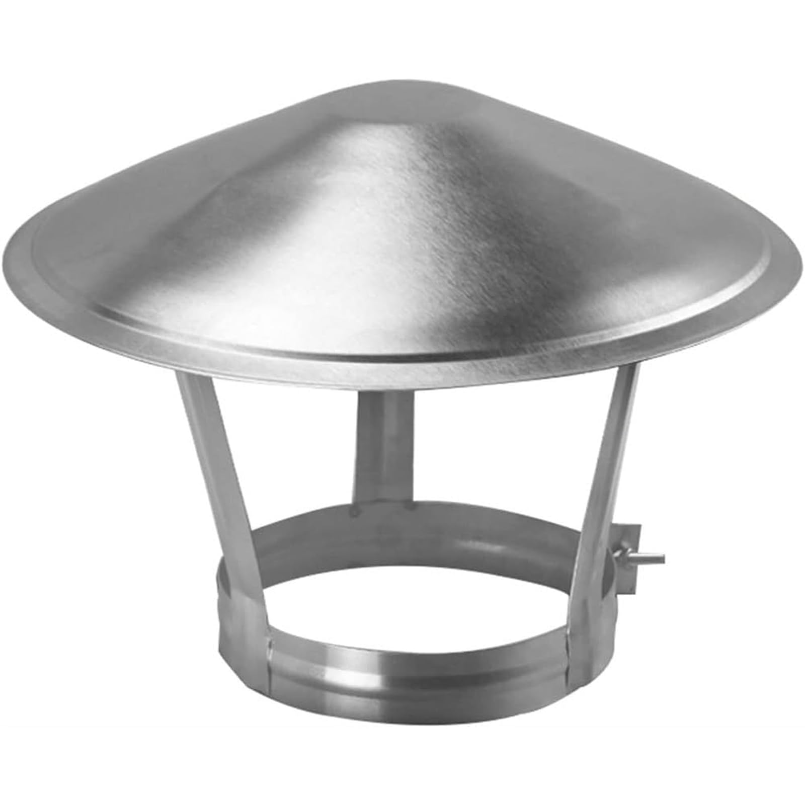 Copertura antipioggia per canna fumaria in acciaio inox, cappello rotondo antivento, protezione regolabile per manutenzione tubi del camino