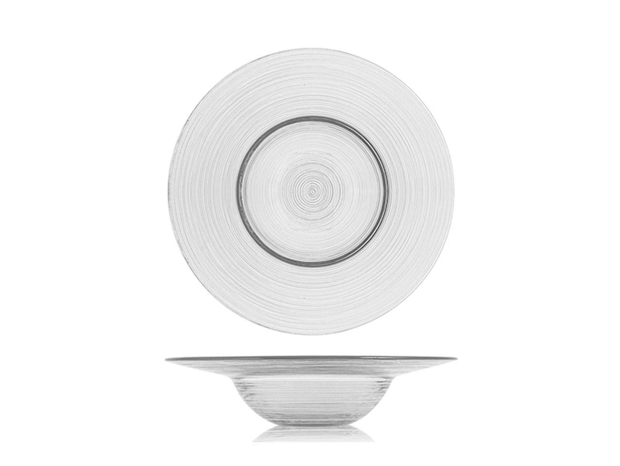 SWEET HOME Piatto Pasta in Vetro Trasparente cod.TP00330LU cm 5h diam.20 by Varotto & Co.