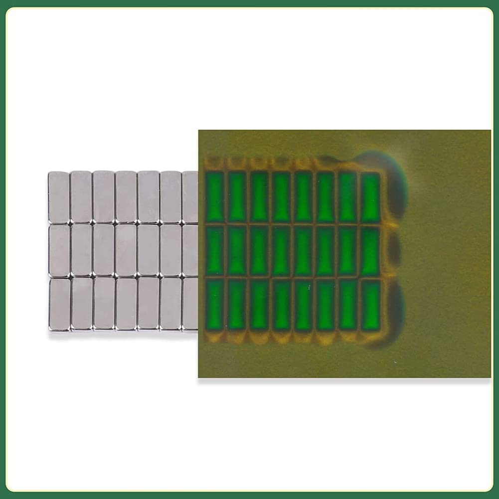 Film de Visualisation de Champ MagnéTique 15,2 X 10,2 Cm, Feuille D'Affichage de Flux MagnéTique, ModèLe MagnéTique de RéCupéRation Automatique InstantanéE pour Scientifique