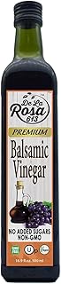 De La Rosa Premium Balsamic Vinegar, Kosher for Passover, Vegan & Gluten Free, Balsamic Vinegar Dressing for Salads and Marinades, 16.9 oz (Pack of 1)