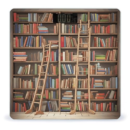 Báscula Digital de Baño con Diseño Funny Book Shelves miniatura 1