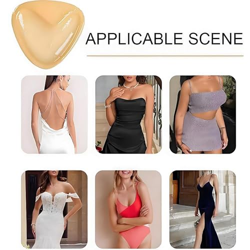 Image of DEPOVOR Ultra Boost Inserts Double-Sided Adhesive Pads Sticky Bikini Padding Inserts for Sports Bra Swimsuit