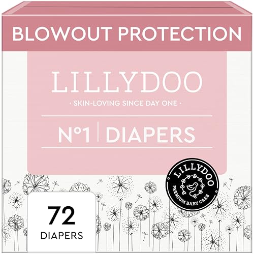 LILLYDOO Baby Diapers - Size 1 (4-11 lbs)