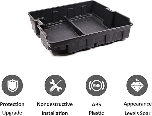 Miniatura 6 de YIWANG Organizador de cesta de almacenamiento para maletero de automóvil de aleación de aluminio negro para Land Rover Defender 110 2020-2023