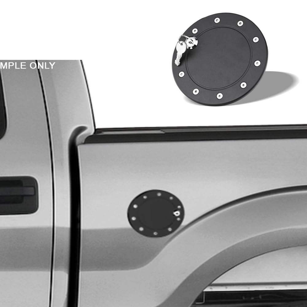 Linskip Chrome Fuel Tank Cover Trim For Ford F150 & Raptor 2021-Present (Chrome B Type) - View #12