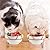 JOELELI Cat Bowls, Double Ceramic Pet Bowls with 15°Tilted Raised Cat Bowls Stand Anti Vomiting Cat Dish Bowls for Food and Water, Perfect for Puppy Cats and Small Dogs(Double Bowls)