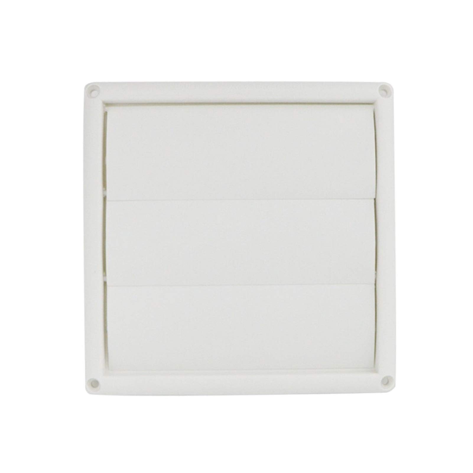 Griglia di ventilazione a parete in plastica | Bianco: scarico con feritoia in plastica for condotto a parete e ventilatore
