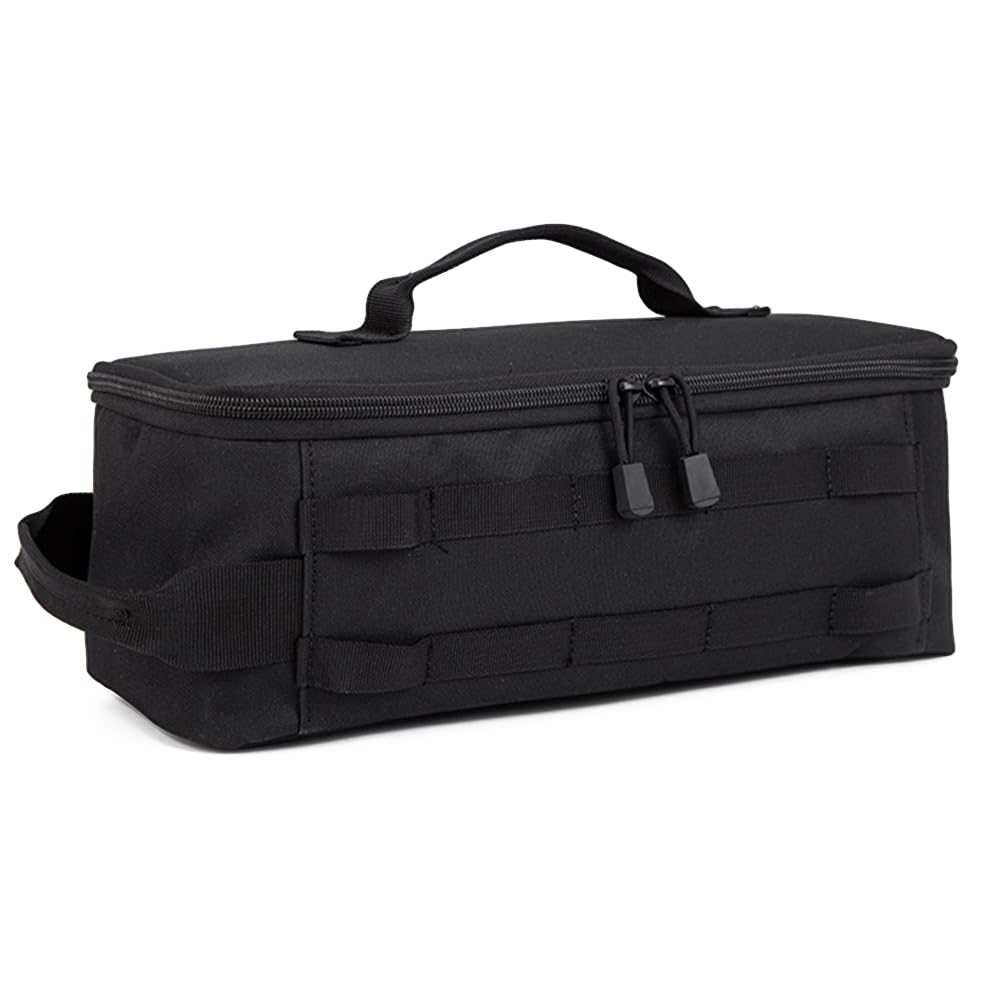 HTU Large Capacity Camping Storage Bag with Handle Gas Storage Bag Oxford Cloth Double Zippers for Camping Hiking Travel