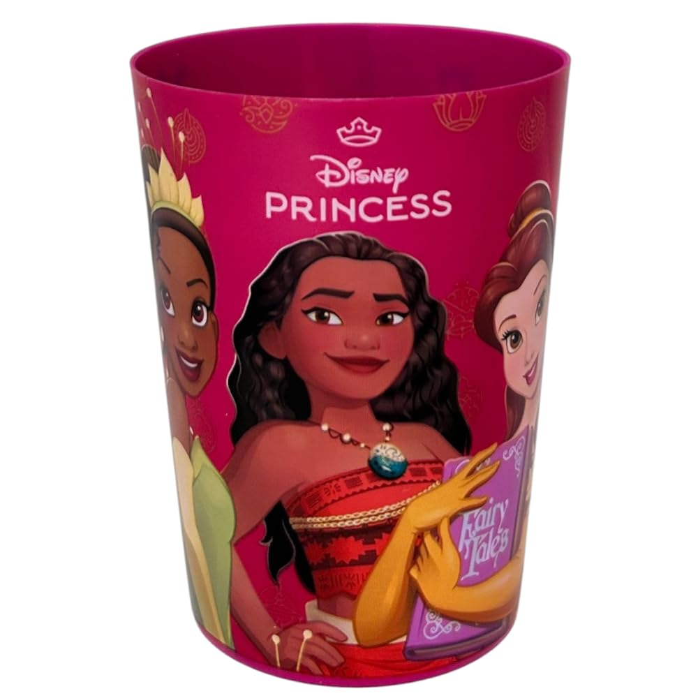 Ensemble d'accessoires de soins d'hygiène bucco-dentaire pour enfants Princesses Disney 4 pièces brosse à dents brillante dentifrice verre pinces à linge