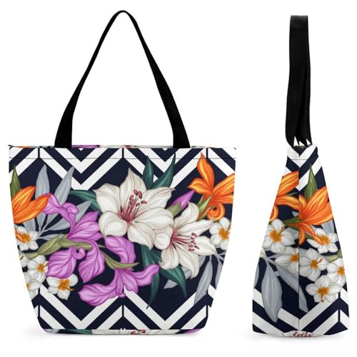 Sac de shopping pour voyage fleurs fini le manque de place pour femme
