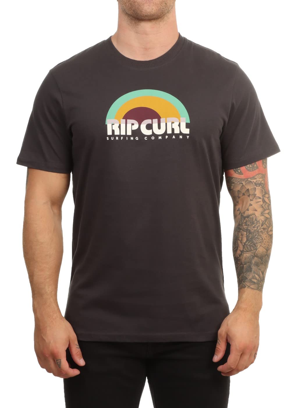 Rip Curl Men's Surf Revival Decal Short Sleeved Cotton T Shirt Top