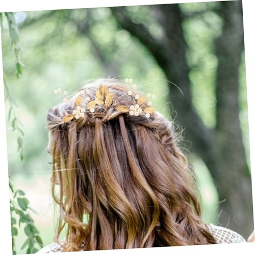Accessoires de mariée élégants avec épingles à cheveux dorée VICASKY - 6