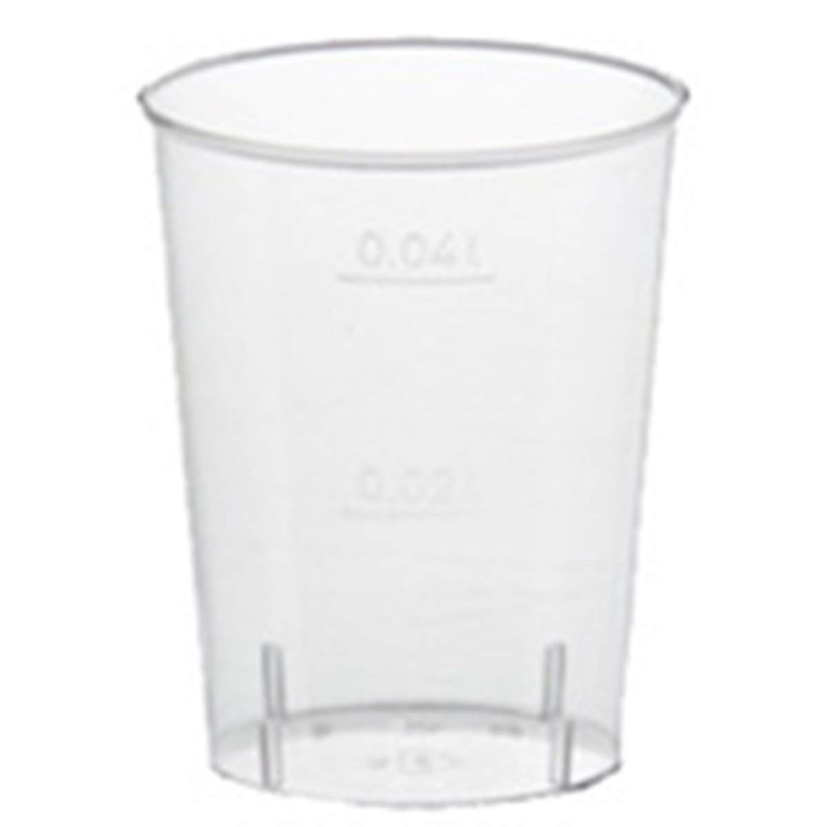 PAPSTAR 40 Piece Shot Glasses, PS, 4 cl, Ø 4,2 cm, 5,2 cm, Crystal Clear, 12159