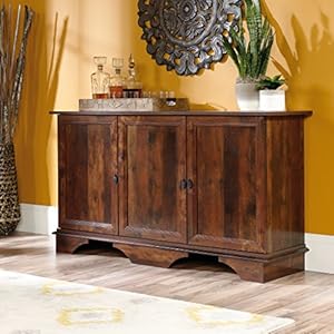 Sauder viabella storage cabinet curado cherry finish  urban country home decor