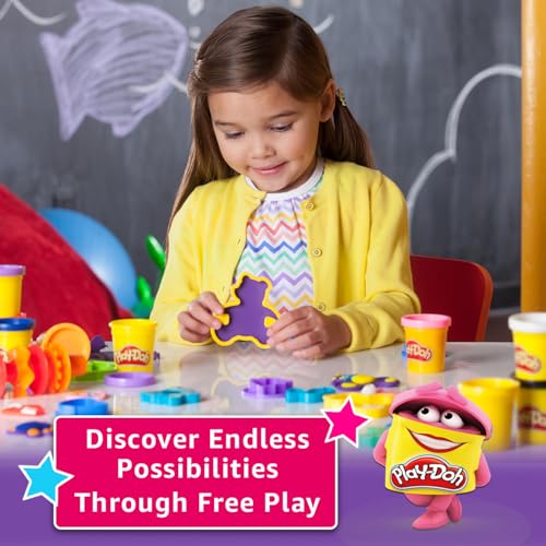 Image of Play-Doh 4 Pack Vibrant Colors, 3 Ounce Cans of Modeling Compound, Kids Arts & Crafts, Preschool Toys for Girls & Boys 3+