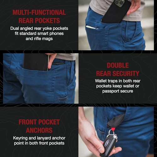 Vertx Delta LT 8 Inch Mens Tactical Shorts with Pockets, Lightweight Stretch Casual Tactical Operations Gear, Athletic-Fit3