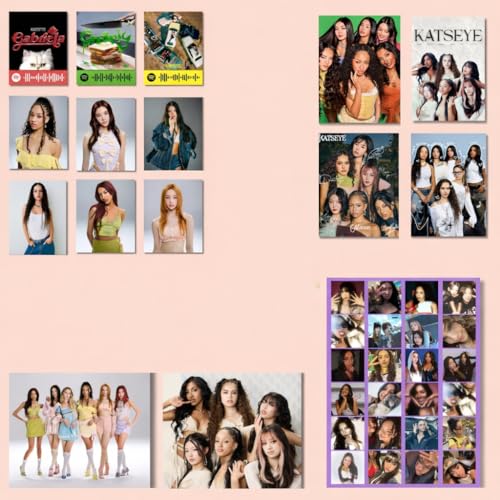 Image of Katseye Poster Combo Pack of 6 Poster, 18 Photocards, 24 Stickers (Self Adhesive Sheets 125GSM) | Pinterest Wall Posters | K-Pop Posters | K-Pop Photocards | Vinyl Material | All in One