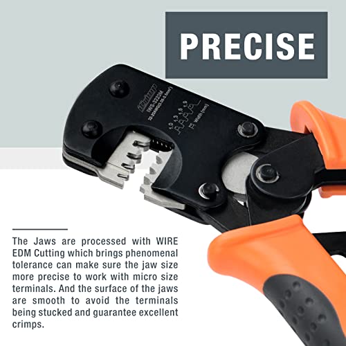 Icrimp Iws-3220M Micro Connector Pin Crimping Tool 0.03-0.52Mm² 32-20Awg Ratcheting Crimper For D-Sub,Open Barrel Suits Molex,Jst,Jae #TOP4
