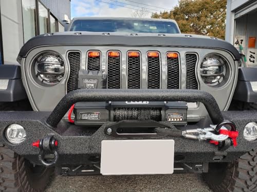 Kit 5 lámparas LED ámbar oscuro para parrilla Jeep Wrangler JL 2018+ miniatura 6