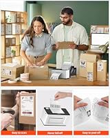 MUNBYN Thermopapier Versandetiketten 4×6 DHL Etiketten (100 mm × 150 mm), Wasserfester Versandaufkleber für Labeldrucker Etiketten BPA/BPS-frei (500 Stück) – Ansicht 5