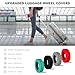 8Pcs Luggage Wheel Covers,Silicone Suitcase Cover for 2-2.4'' Spinner Wheel, Carry On Luggage Wheels Protector,Upgrade Suitcase Wheels Protective,Essential Travel Accessories (Grey)
