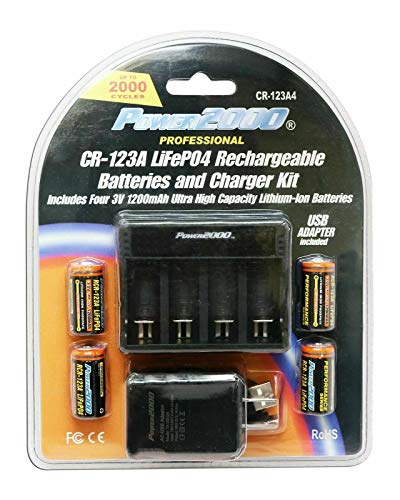 PhotoHighQuality 4X Batteries + Charger, Compatible for Nikon F55, Nikon F6, Nikon F60, Nikon F70, Nikon F80, Nikon N70, Nikon N75, N75QD, N80, N80QD,