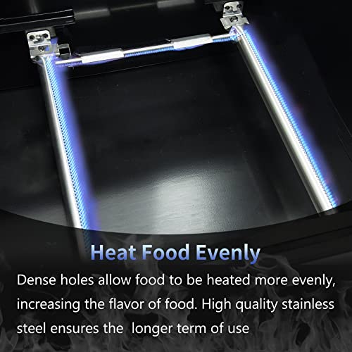 Barbqtime Grill Replacement Parts For Weber Spirit 200 Series Gas Grills With Front Control Panel (2 Burners), Grill Burner & Heat Plate Accessory Kit For Weber Spirit E-210, S-210, E-220, S-220 #TOP5