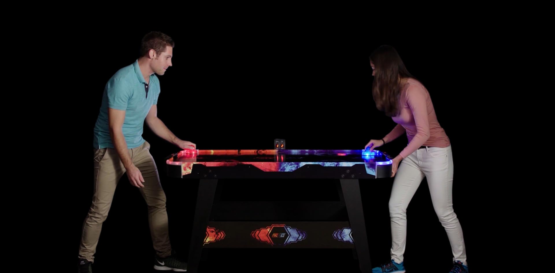 Carromco Airhockey Fire Vs Ice Air Hockey Nero Taglia Unica