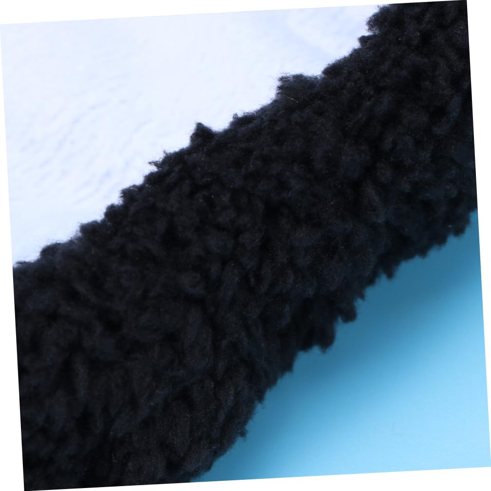 ABOOFAN 4paires Couvre-Lames Peluche pour Garçon Fille De Élastiques Absorbantes pour Patins à Glace Noir XL