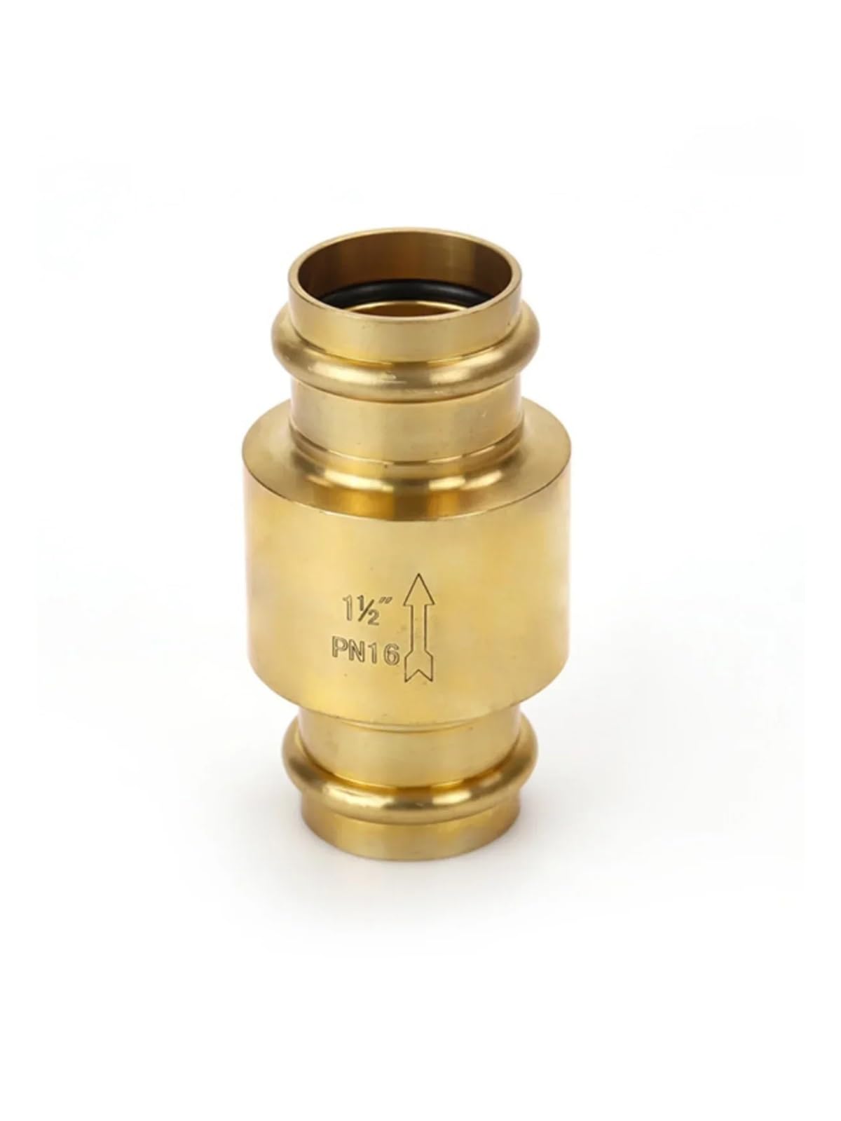 Valvola di ritegno a molla verticale a compressione a doppia scheda in ottone da 20 mm a 50 mm for valvola di tubazione idraulica tipo V(3l4 V type)