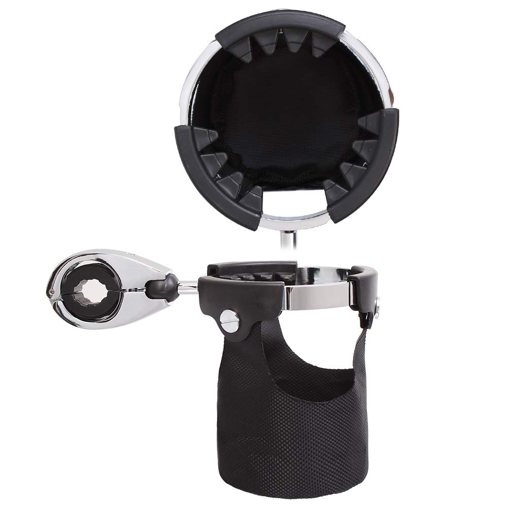 Universelle Trinkflaschenhalterung für Lenker mit 7/8" bis 1 1/4" Durchmesser und 360°-Drehkugelgelenk