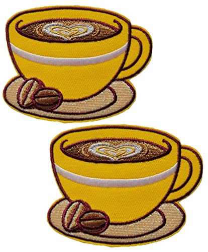 Heiorpai Lot de 2 écussons brodés thermocollants ou à coudre