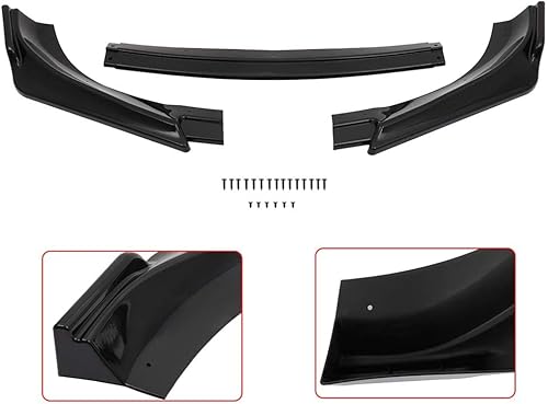 Miniatura 9 de Kit de cuerpo de labio delantero de poliuretano para Hyundai Genesis Coupé parachoques delantero alerón divisor de barbilla, negro brillante