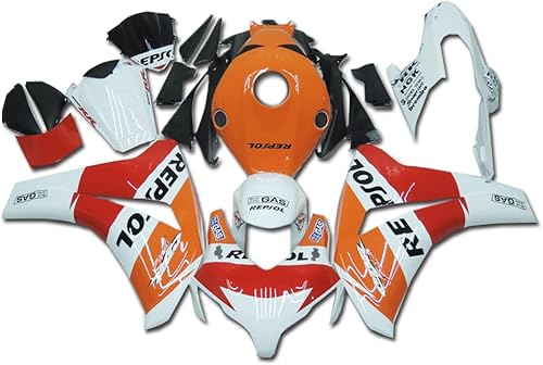 US STOCK Blanco Rojo Naranja Carenado Ajuste para HONDA 2008 2009 2010 2011 CBR1000RR CBR 1000RR Inyección ABS Plásticos Aftermarket Carrocería Kit