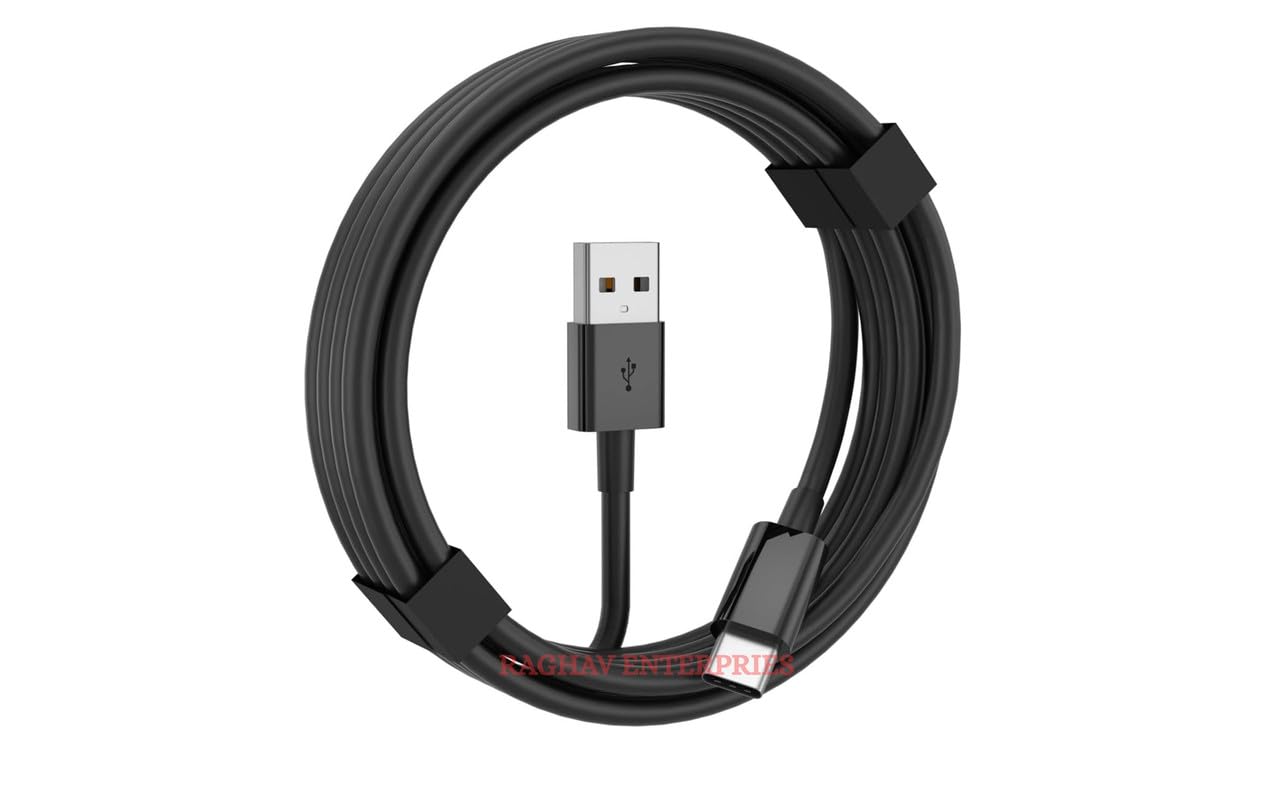 Type c cable for Moto G85 Charging Original Like usb Quick, Dash, Warp, Dart, Flash, Super Vooc C to USB-A Data Sync tangle free Type c (PS2-BLK)-picture-22