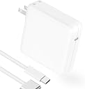 Charger for MacBook Pro 14 16 inch Mac Air 13.6 15 inch M5 M4 M3 M2 M1 2026 2025 2024 2023 2022 2021, 96W / 70W Power Adapter, 6.6FT USB C to Magnetic 3 Cable LED, Powerful Magnetic, Original Quality