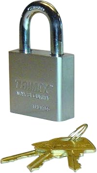 Trimax 1-1/4 Length x 10mm Dia Hardened Steel Padlock, 50mm, Rekeyable