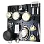 Black Pegboard Blue Accessories