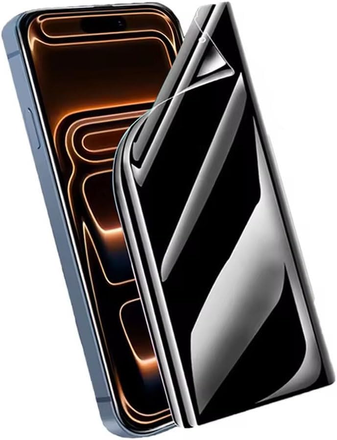 Acoweous Privacy Hydrogel Protective Film for iPhone 17 Pro Max, Anti-Spy Flexible TPU Screen Protector, 2 Pack (Not Tempered Glass)