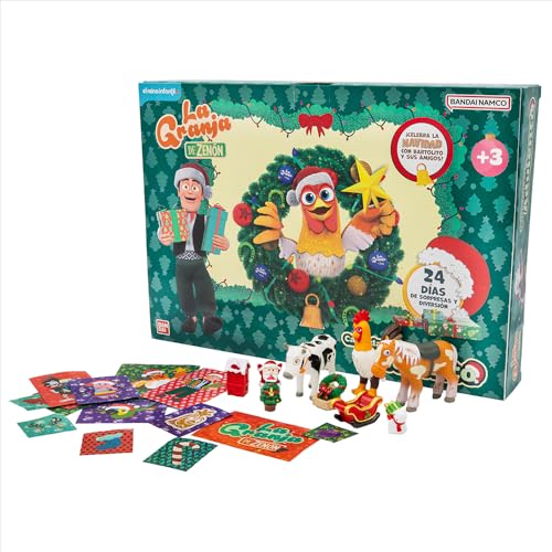 Miniatura 7 de Bandai Calendario de Adviento La Granja de Zenón con 24 Sorpresas, Juguetes y Mini Figuras, Modelo TO86010
