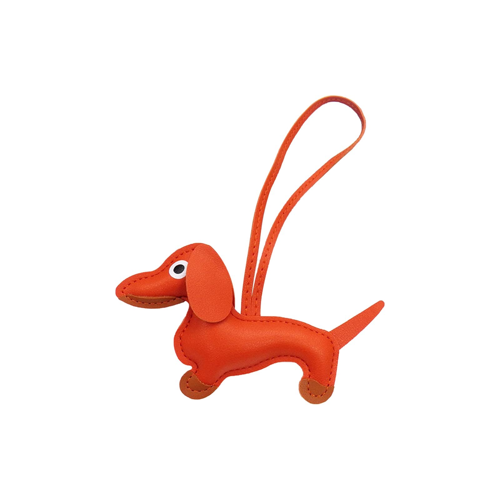 ROTORS PU Hand Strap Bag Dachshund Charms, Colourful Cute Cartoon Animal Shape Handbag Charms, Animal Bag Home Charms
