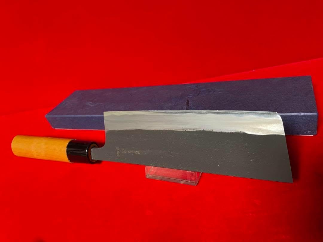 藤下新次作 菜切 135mm 霞仕上げ 名工引退！！S級蕎麦包丁！黄授褒賞