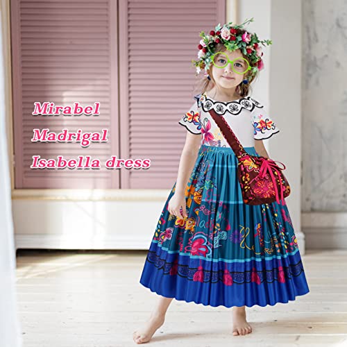 Fancyset Encanto Mirabel Costume Halloween Pepa